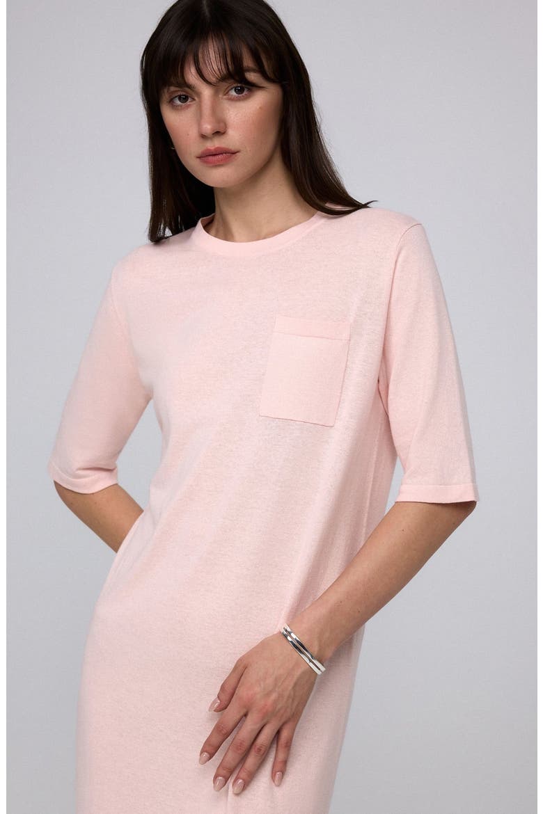 Elara Short Sleeve Maxi Dress, Alternate, color, Blush