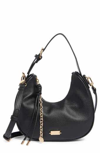 Nala Faux Leather Crescent Shoulder Bag