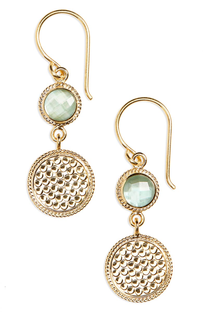 Anna Beck Double Drop Stone Earrings, Main, color, 