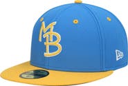New Era Men's New Era Light Blue Myrtle Beach Pelicans Authentic Collection Team Alternate 59FIFTY Fitted Hat
