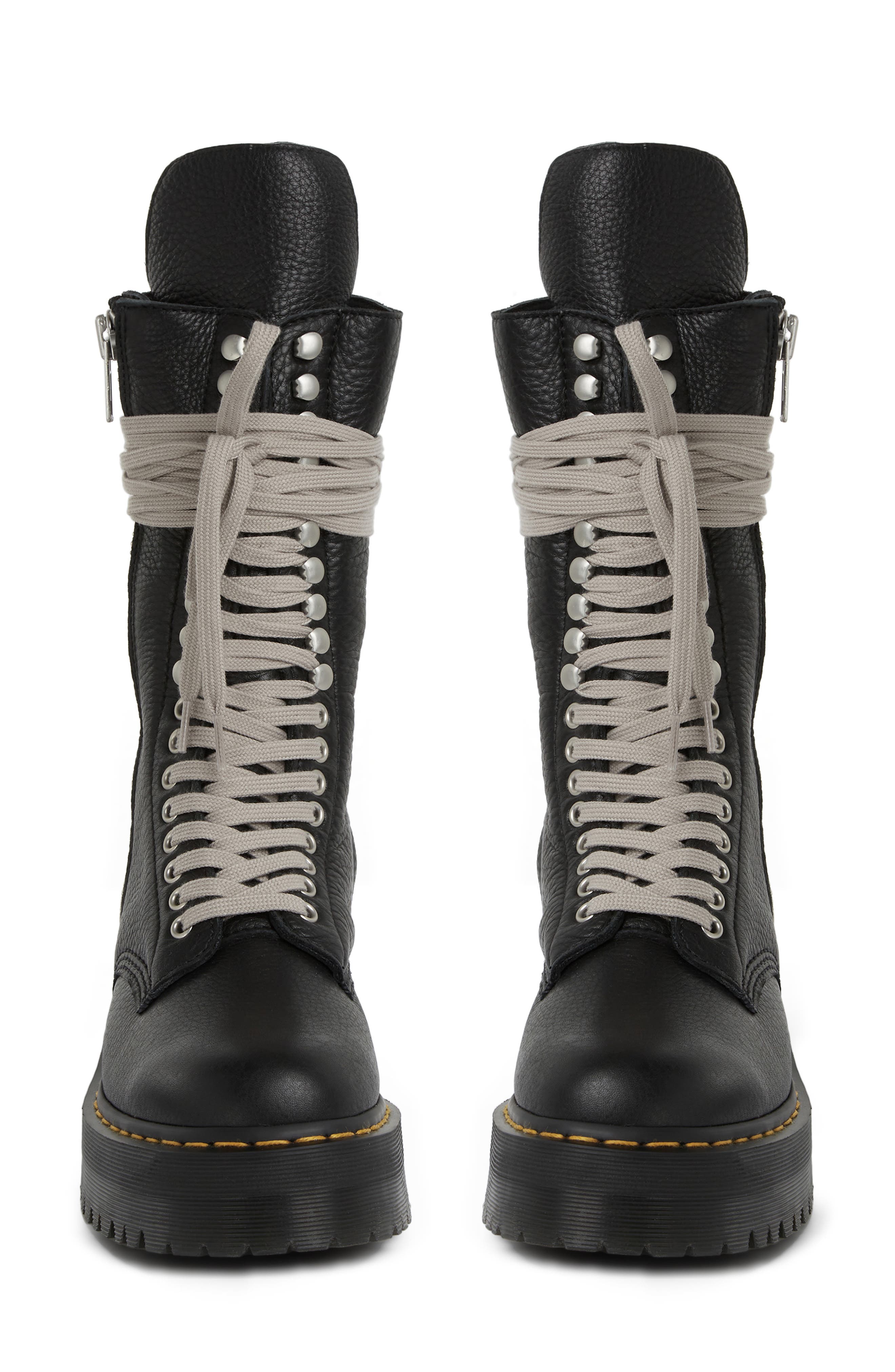Rick Owens x Dr. Martens Genuine Calf Hair Boot, Alternate, color, 
