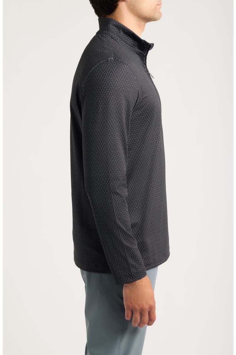 Game Day XC+™ Goal Post Print Quarter Zip Pullover, Alternate, color, BLACK