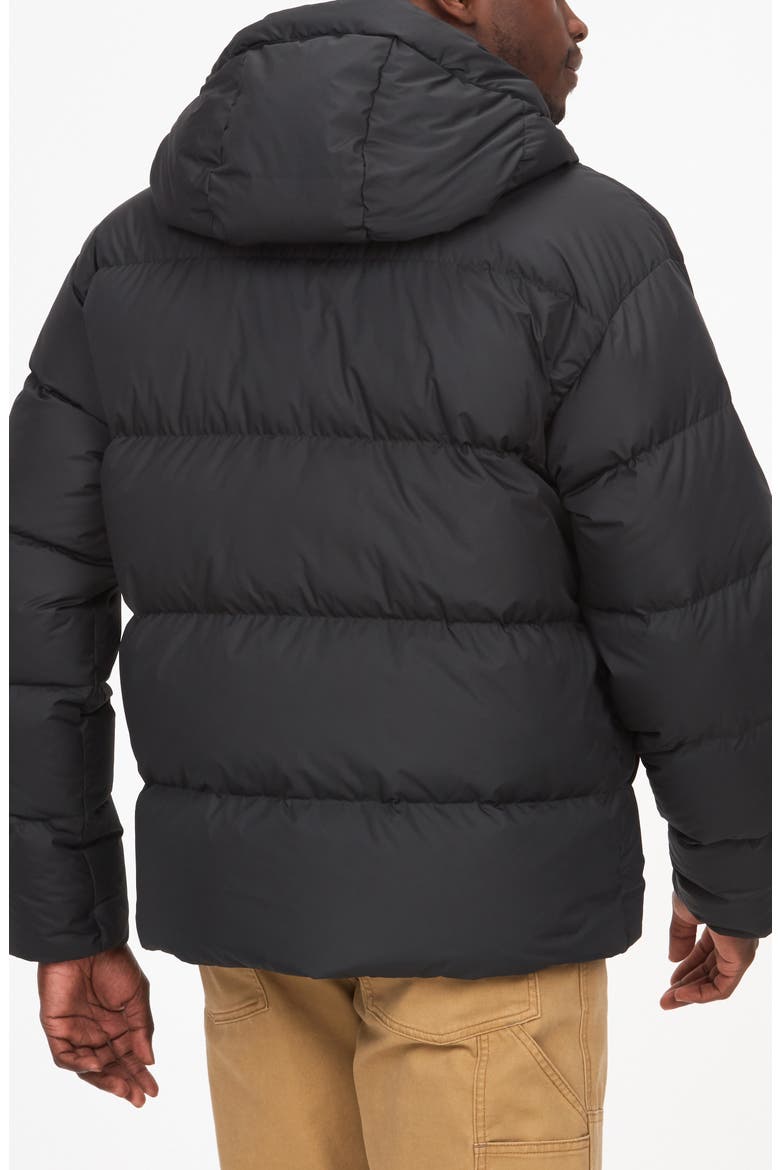 Stockholm Hooded 700 Fill Power Down Jacket, Alternate, color, BLACK