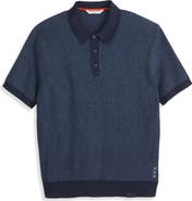 Scotch & Soda Recycled Cotton Blend Polo Sweater