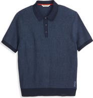 Scotch & Soda Recycled Cotton Blend Polo Sweater