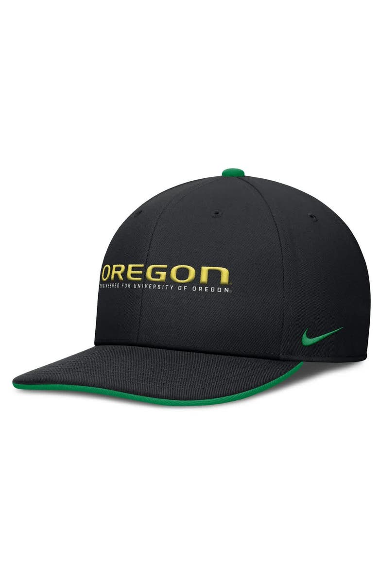 Nike Men's Nike Black Oregon Ducks 2025 On-Field Pro Performance Adjustable Hat, Main, color, 