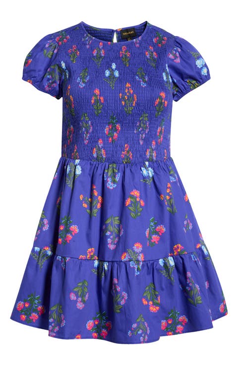 Clemen Floral Print Minidress (Plus)
