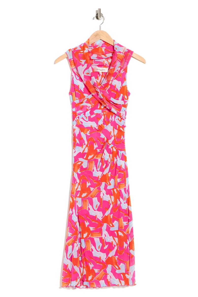 Lovina Sleeveless Mesh Body-Con Dress, Alternate, color, ISLAND CAMO SMALL PINK