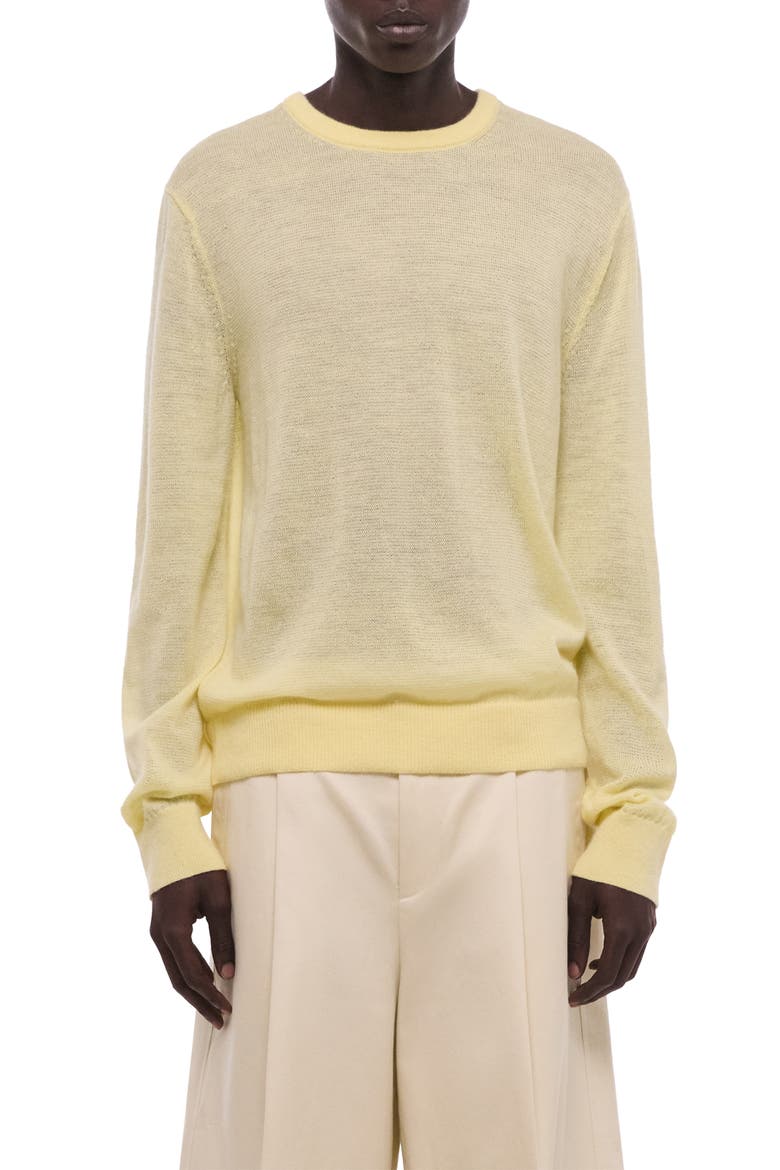 Merino Wool Blend Sweater, Main, color, YELLOW