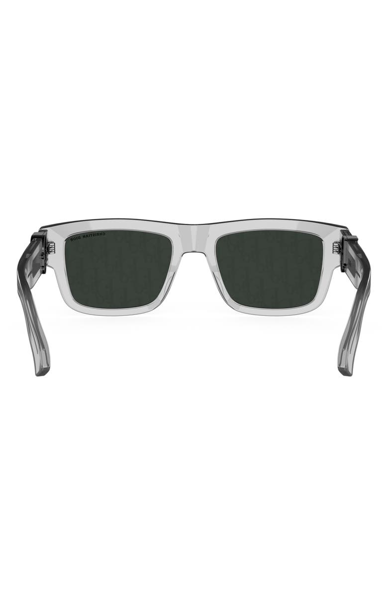 DIOR Oblique S3I 52mm Mirrored Rectangular Sunglasses, Alternate, color, Grey/ Other / Smoke Mirror