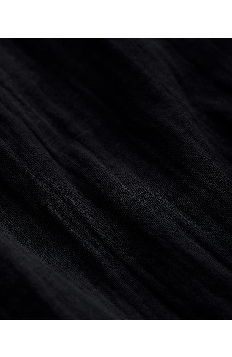 Pact Organic Cotton Coastal Double Gauze Relaxed Shirt, Alternate, color, Jet Black