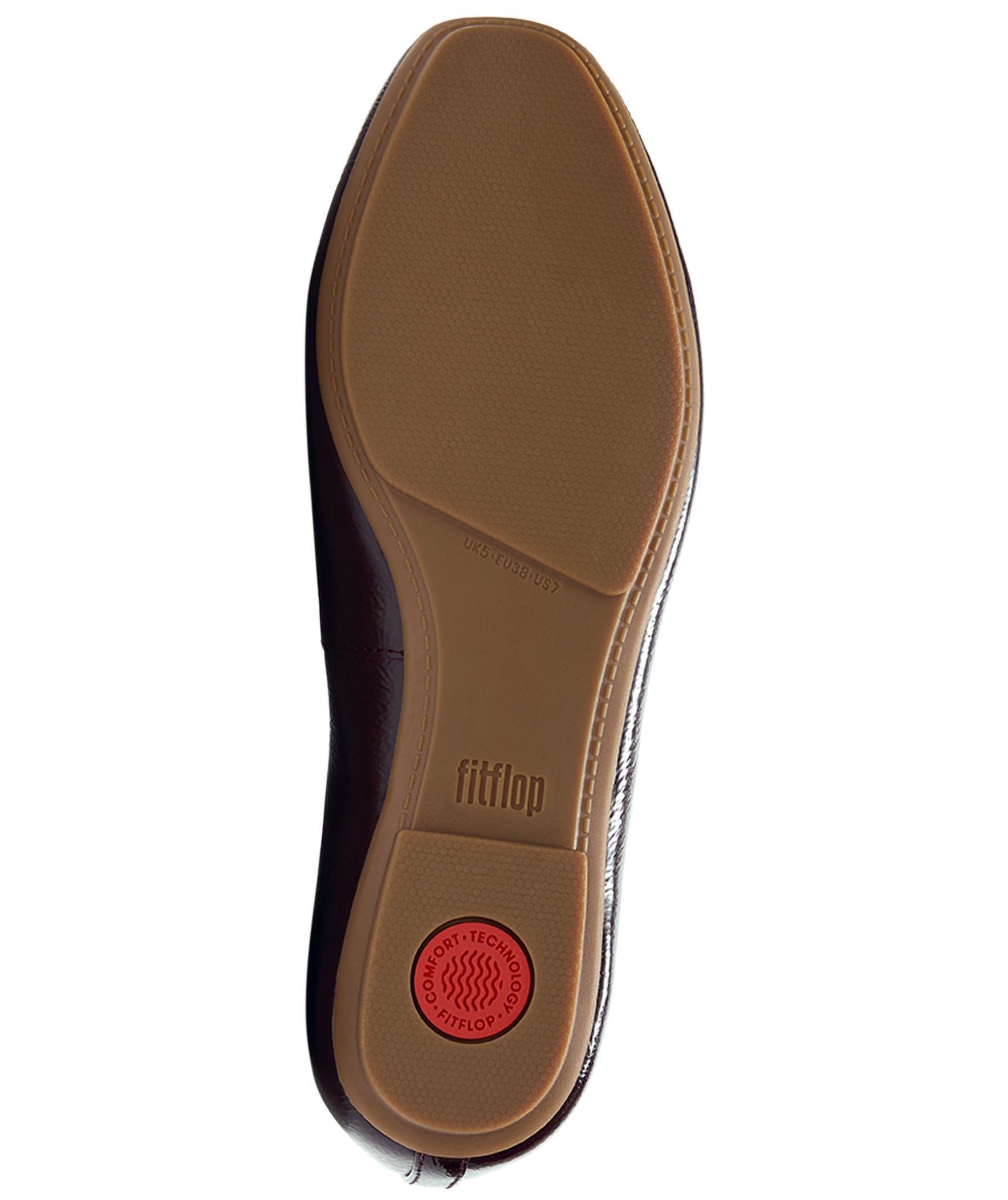 FitFlop Delicato Bow Pat Lea Ballet, Alternate, color, Cherry