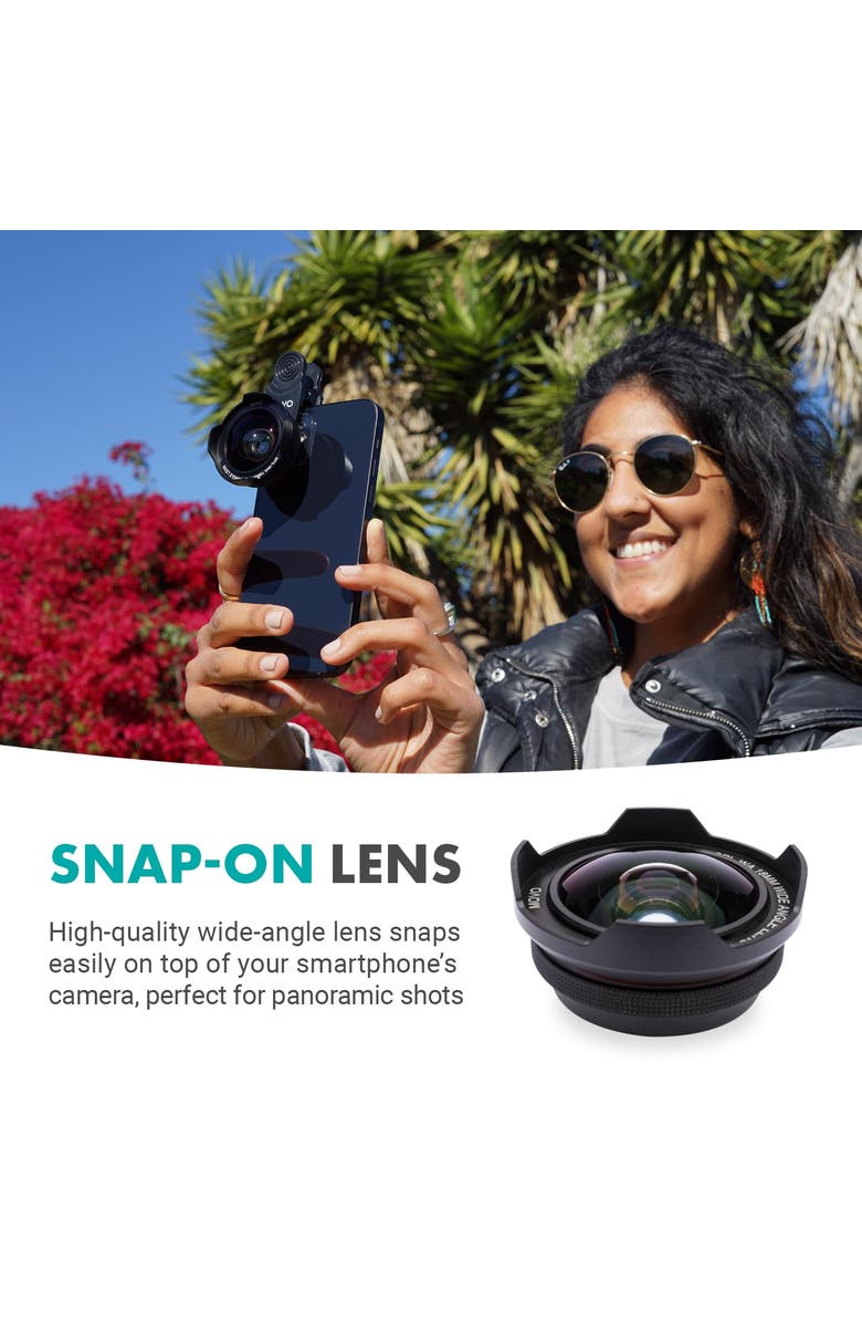 MOVO iVlog1-IP Vlogging Kit for iPhone 15/16 and up with Fullsize Tripod, Mic, Light, More), Alternate, color, Black