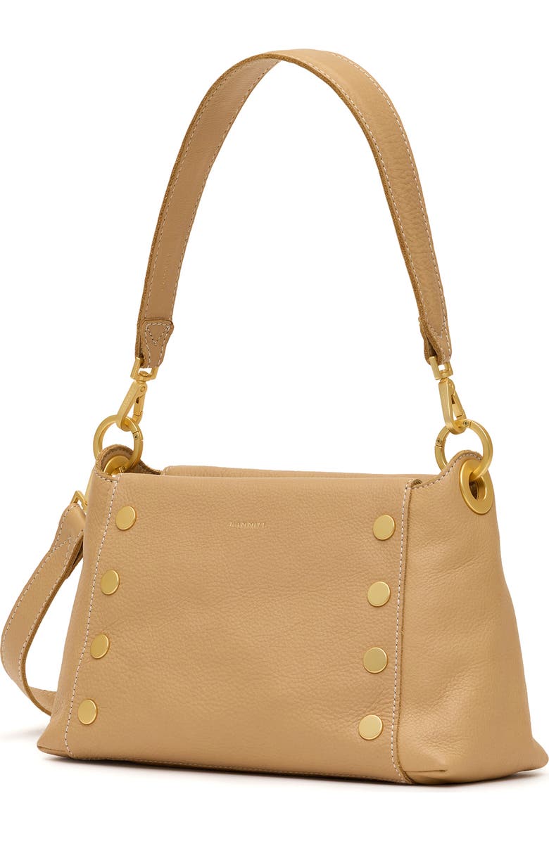 HAMMITT Medium Bryant Raffia & Leather Shoulder Bag, Alternate, color, Toasty Sand/ Brushed Gold