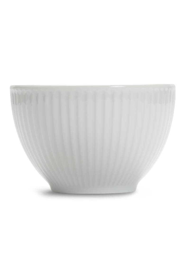 Plissé Set of 4 Sugar Bowls, Main, color, WHITE