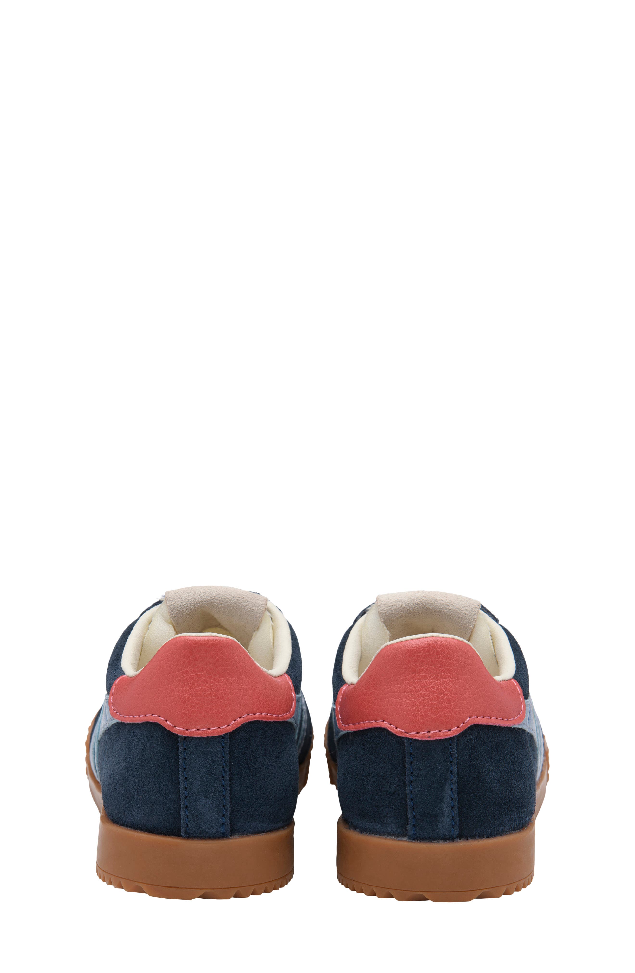 Kids' Elan Leather Sneaker, Alternate, color, NAVY/ AIR/ CORAL