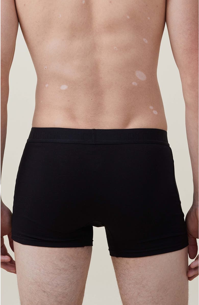 Cotton On Men's Mens Organic Cotton Trunks, Alternate, color, Black Black