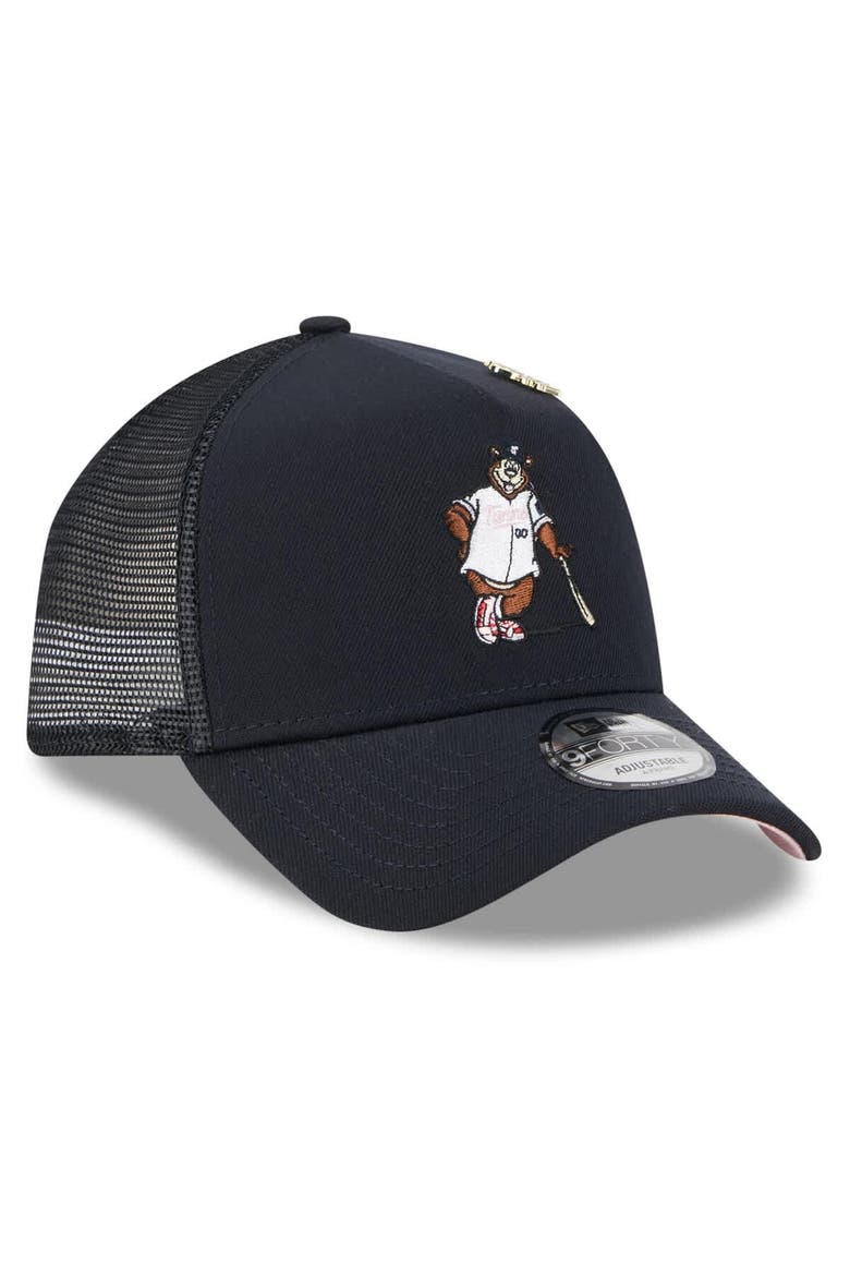 Men's New Era  Navy Minnesota Twins 2025 Big League Chew A-Frame 9FORTY Adjustable Trucker Hat, Alternate, color, Navy