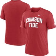 Nike Men's Nike Heather Crimson Alabama Crimson Tide Campus Collegiate Block Tri-Blend T-Shirt