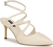 Nine West Maes Ankle Strap Pointed Toe Pump