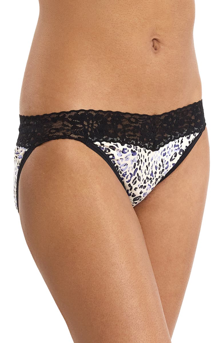 Hanky Panky Dream Printed V-Cut Bikini Briefs, Alternate, color, Spotted