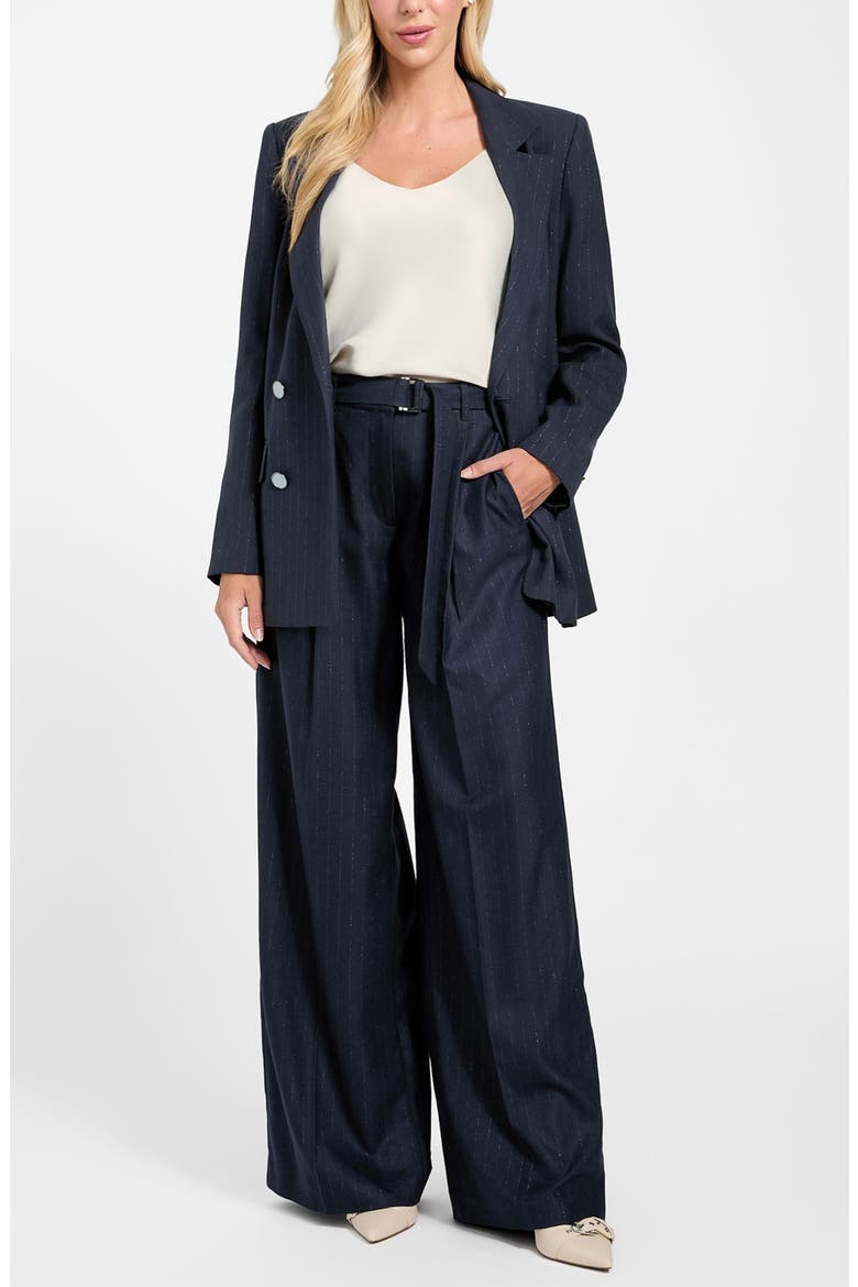 Zanita Double Breasted Blazer, Alternate, color, DARK BLUE