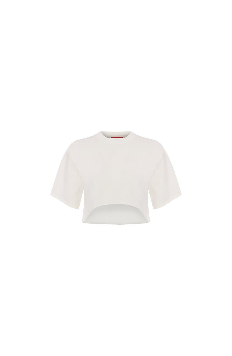 PCFG Pure Cotton Oversized Crop Top, Main, color, White