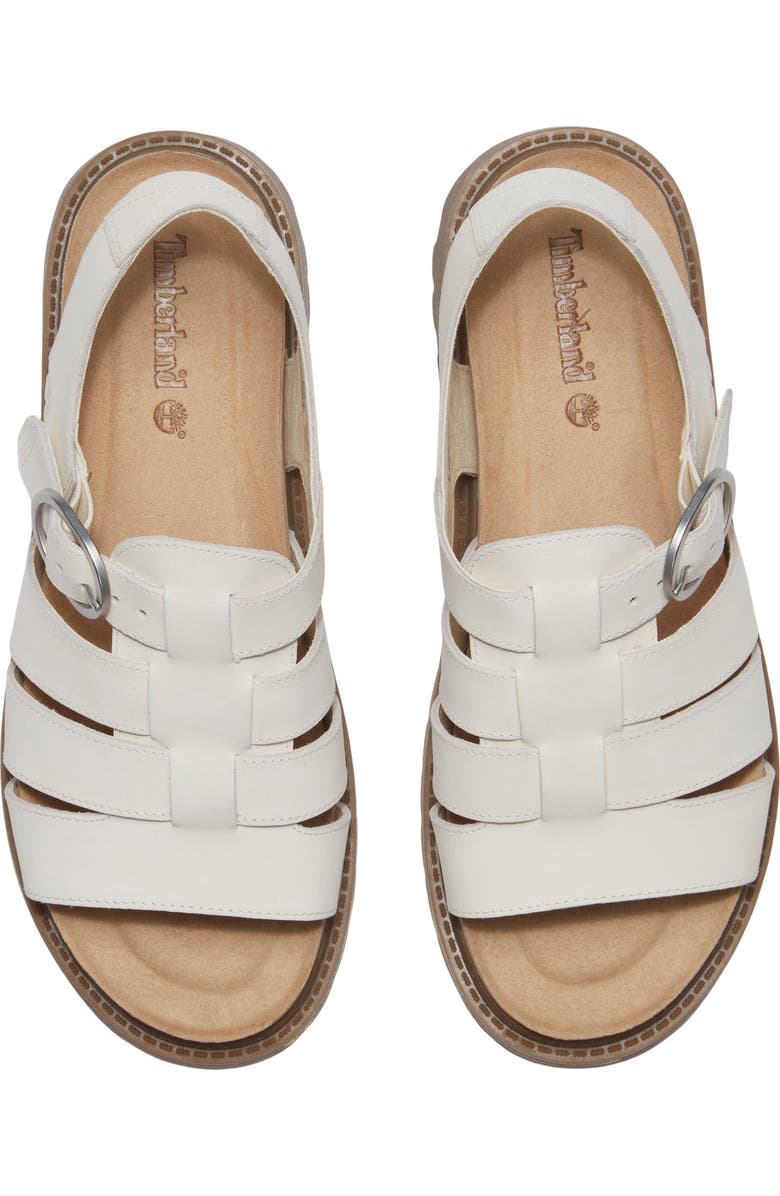 Timberland Clairemont Way Fisherman Sandal, Alternate, color, Natural Nubuck