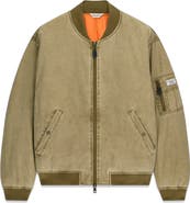 GUESS Washed Bomber Jacket