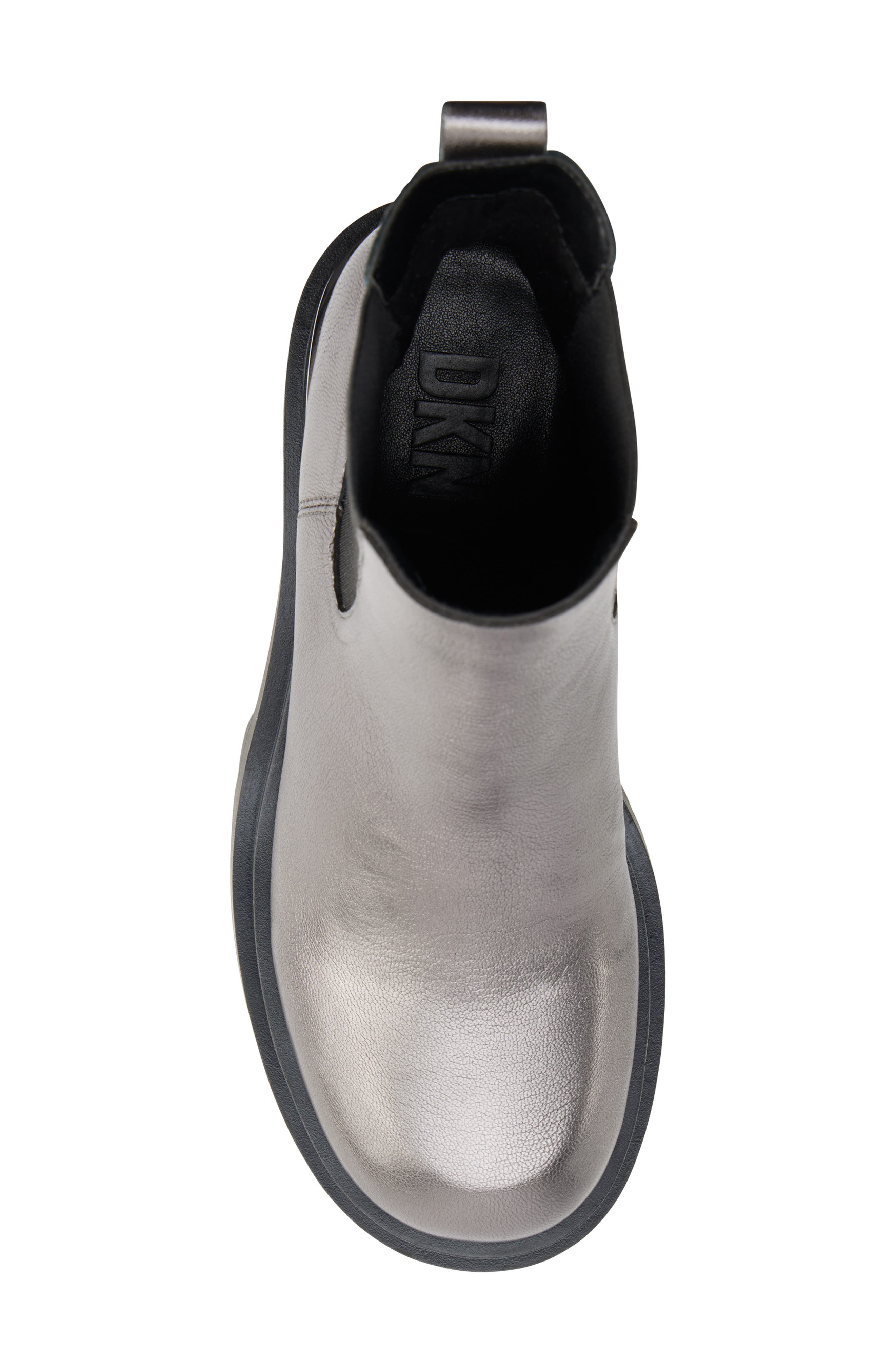 DKNY Patria Chelsea Boot, Alternate, color, Dk Gunmetal