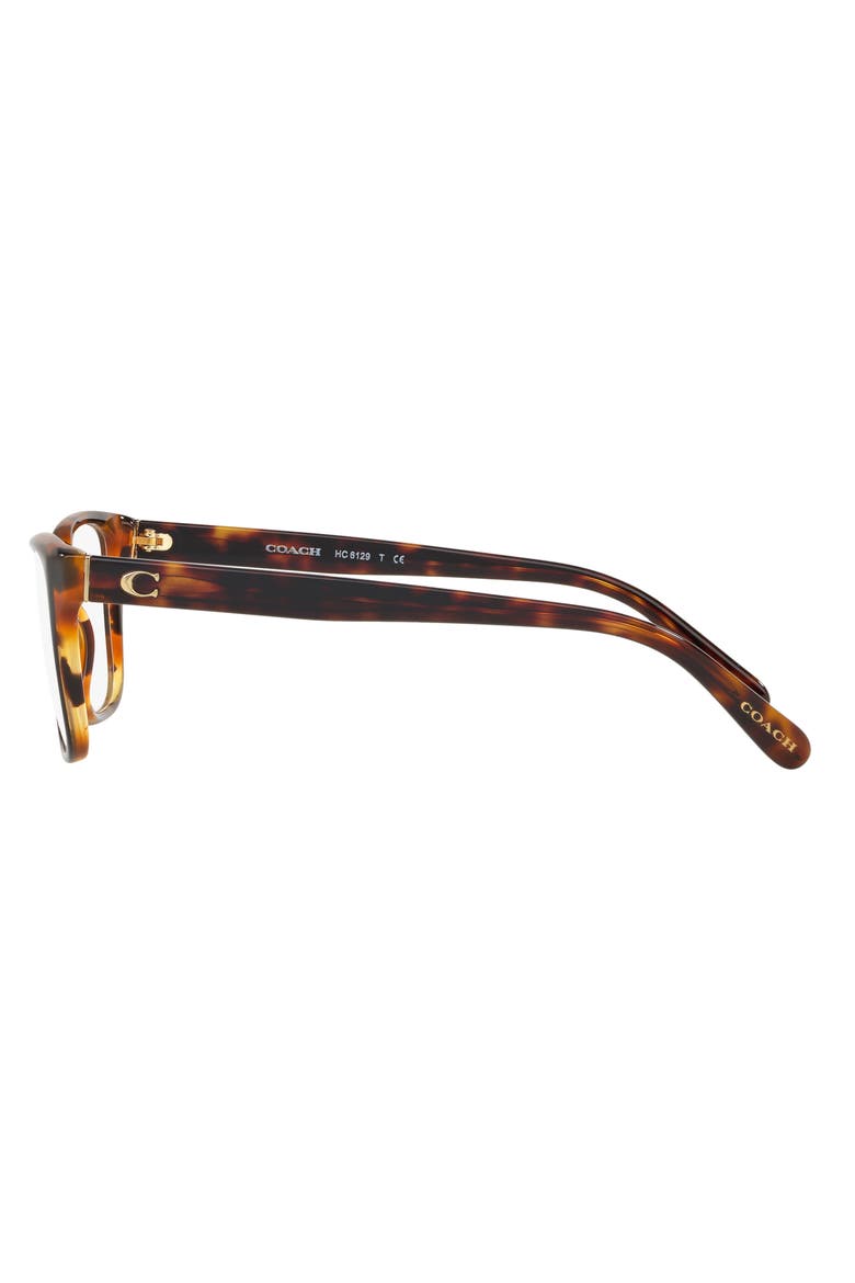 50mm Rectangular Optical Glasses, Alternate, color, BLACK TORTOISE / DEMO LENS