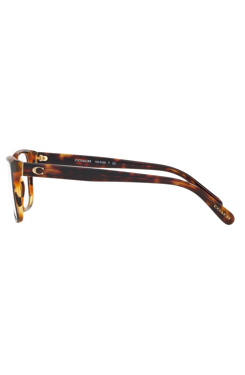 COACH 50mm Rectangular Optical Glasses, Alternate, color,