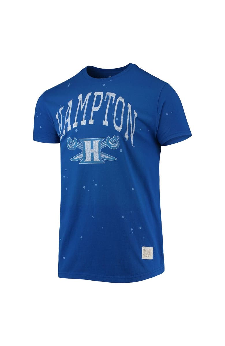 Retro Brand Men's Original Retro Brand Royal Hampton Pirates Bleach Splatter T-Shirt, Alternate, color, 