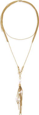Petit Moments Dune Faux Pearl Layered Necklace