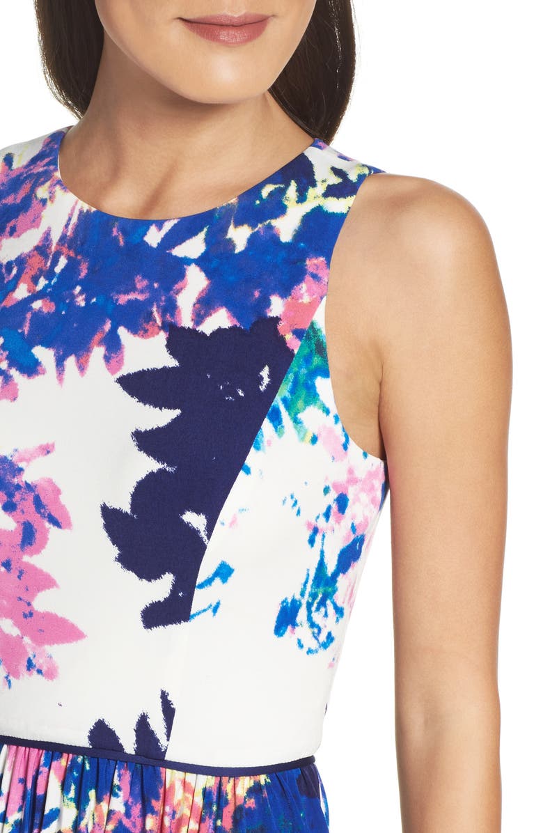 Maggy London Stretch Fit & Flare Dress, Alternate, color,