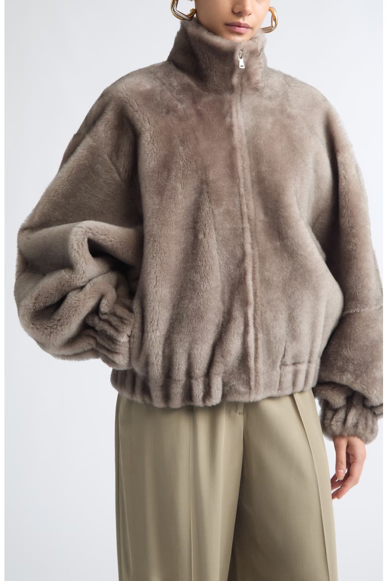 Cortina Genuine Shearling Jacket, Alternate, color, GRIEGE MINK