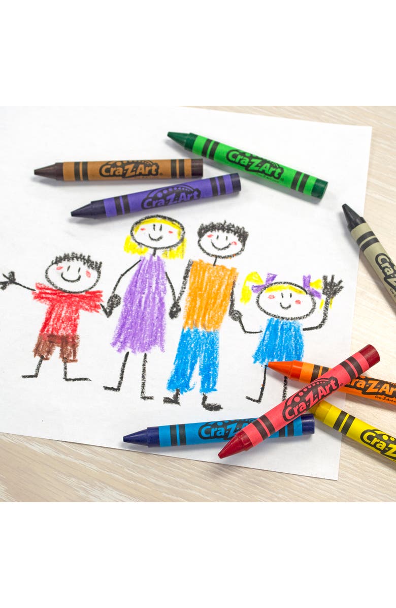 CRA-Z-ART Crazart Classroom Pack Jumbo Crayons 200Pcs, 8 Colors, Toddlers & Kids, Alternate, color, Multicolored