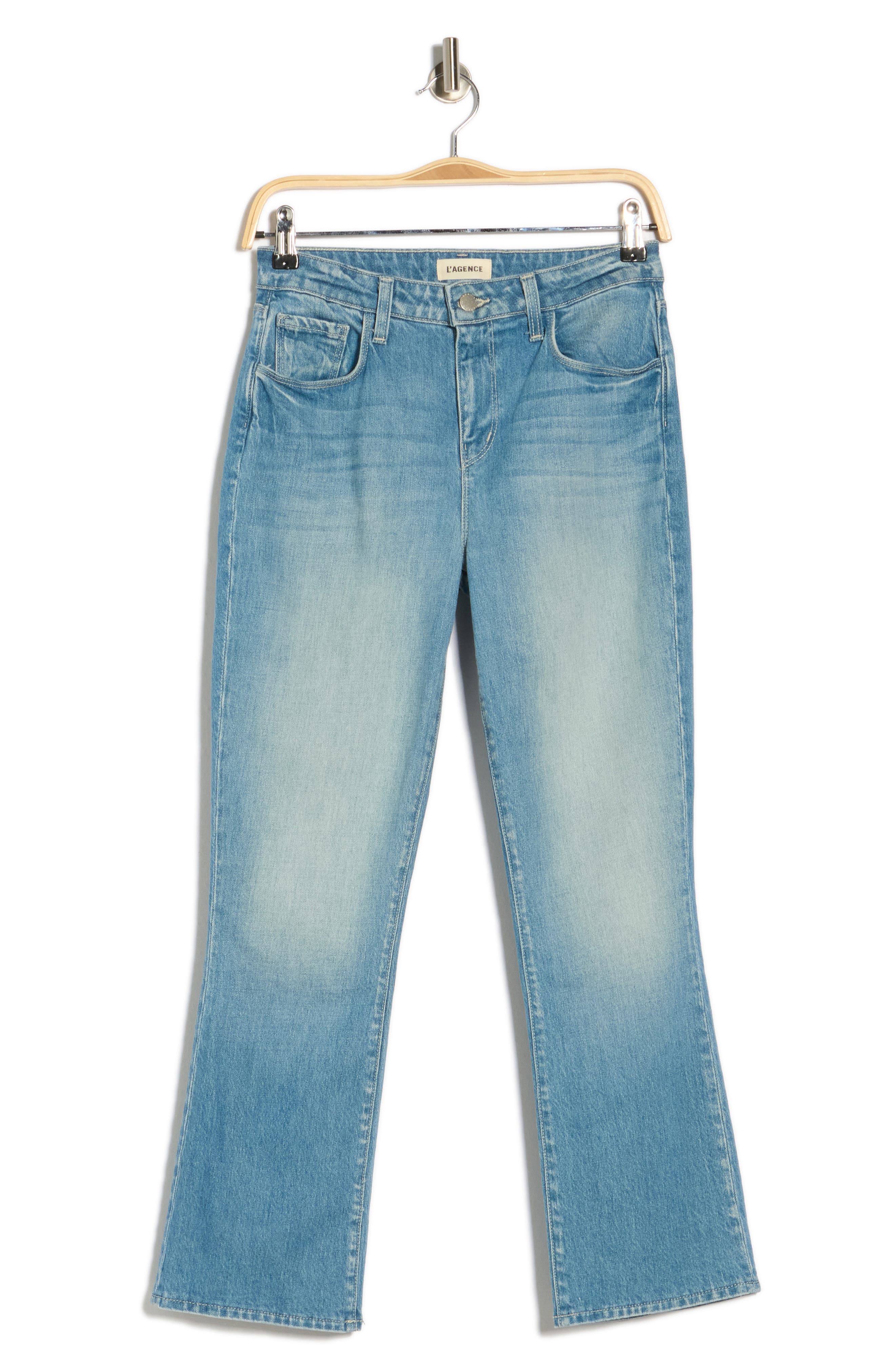 L'AGENCE Tati High Waist Crop Bootcut Jeans