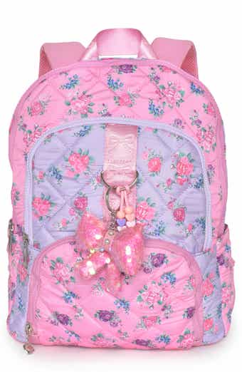 Large Floral Quilted Backpack
