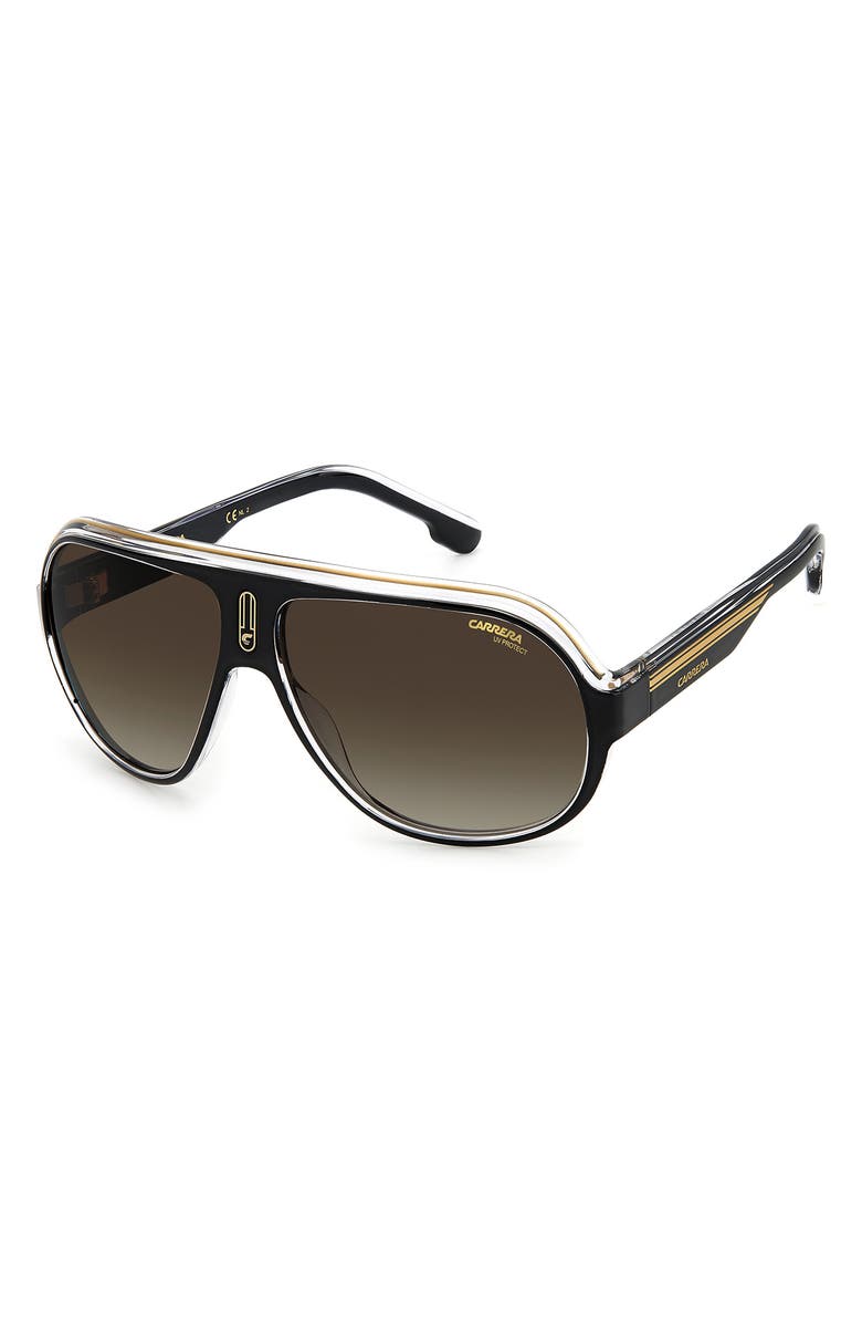 Carrera Eyewear Speedway 63mm Aviator Sunglasses, Alternate, color, 