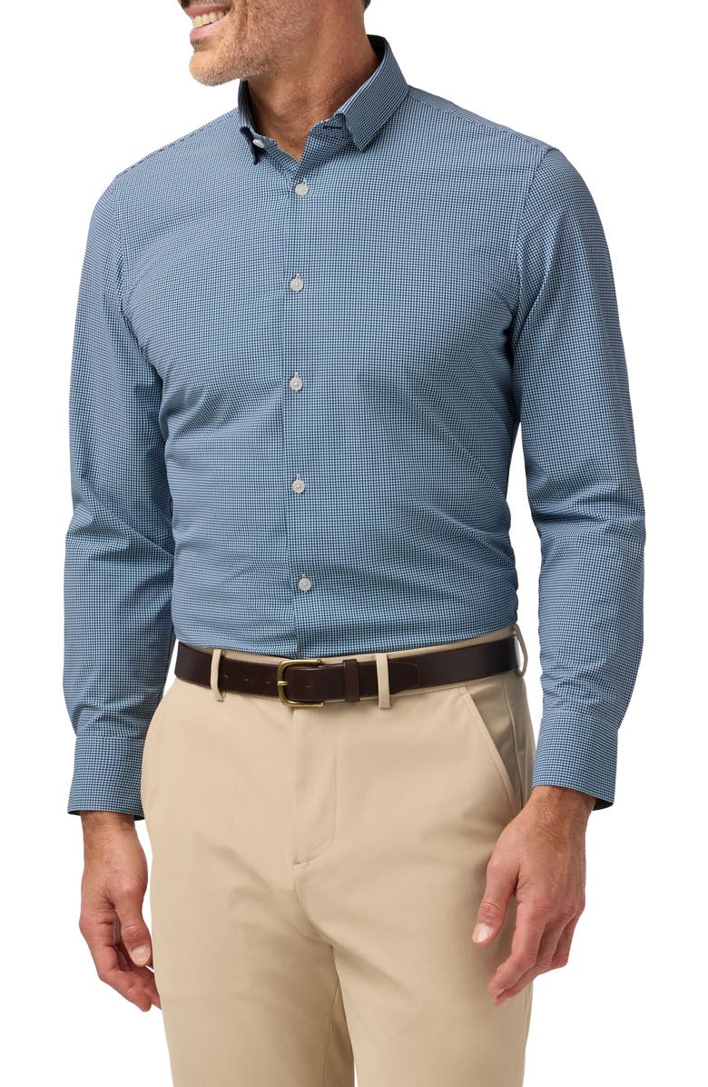 Mizzen+Main Leeward Trim Fit Performance Button-Up Shirt, Main, color, 