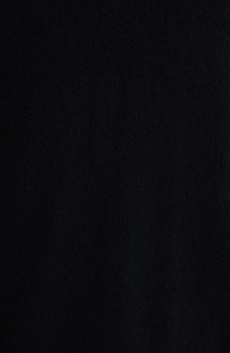 Vince Quarter Zip Cashmere Sweater, Alternate, color, Black