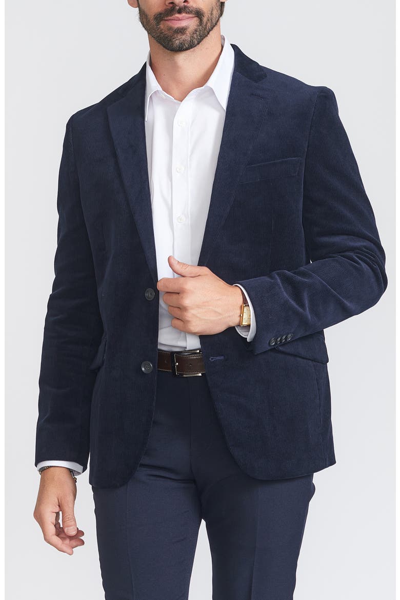 Corduroy Sport Coat, Main, color, NAVY