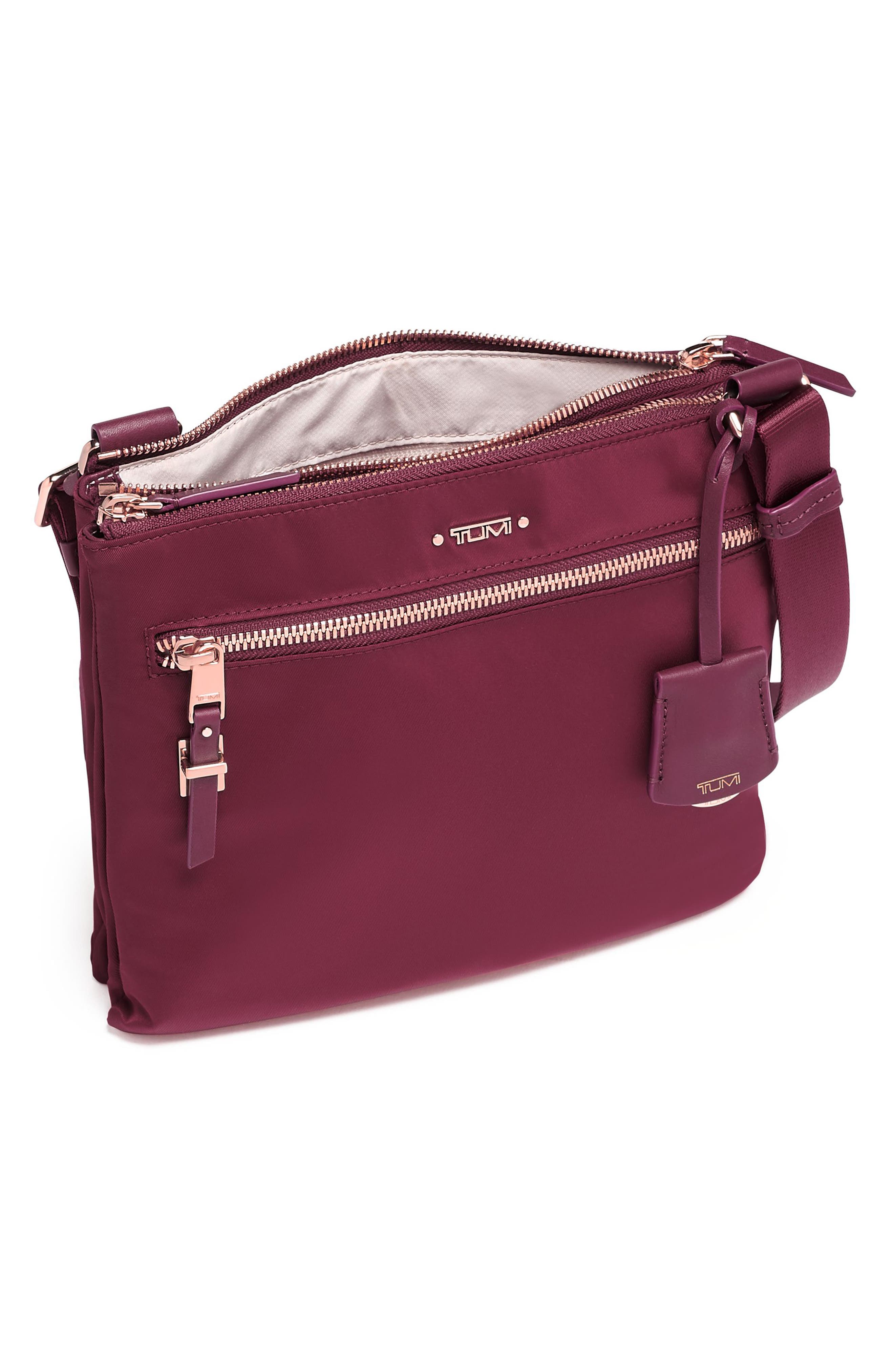 Voyageur Tula Nylon Crossbody Bag, Alternate, color, BERRY
