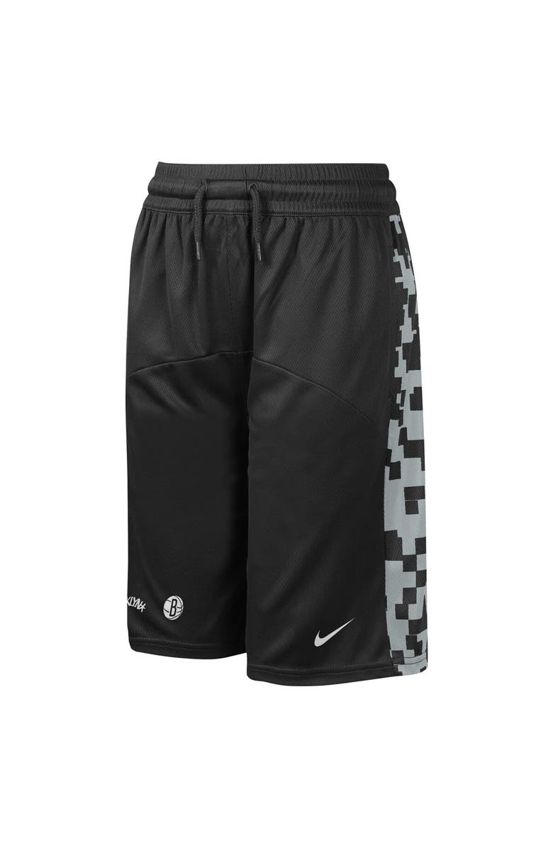 Nike Youth Nike Black Brooklyn Nets Courtside Starting Five Team Shorts, Alternate, color, Black