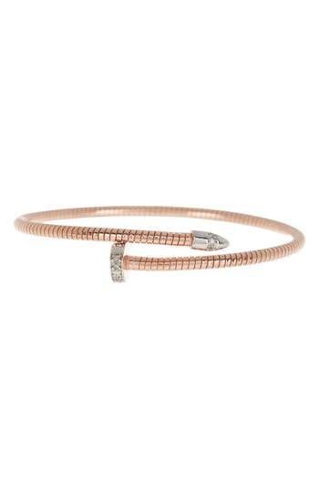 Meshmerise Diamond Bangle Bracelet In Rose