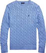 Polo Ralph Lauren Cable Knit Cotton Crewneck Sweater