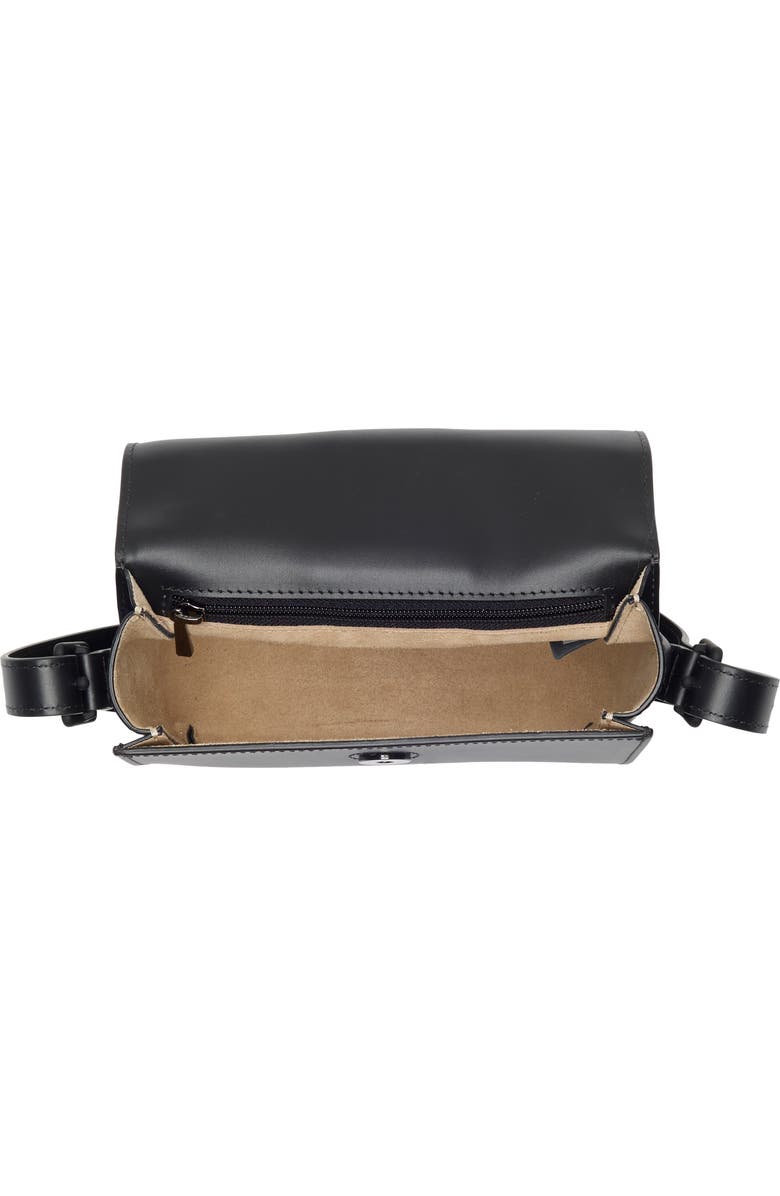 Longchamp Box-Trot Leather Crossbody Bag, Alternate, color, Black