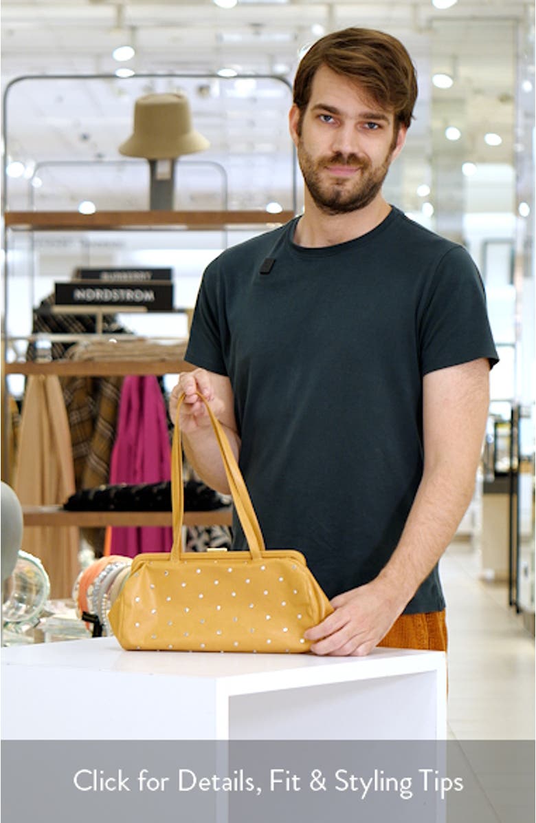 Yvette Stud Leather Shoulder Bag, sales video thumbnail