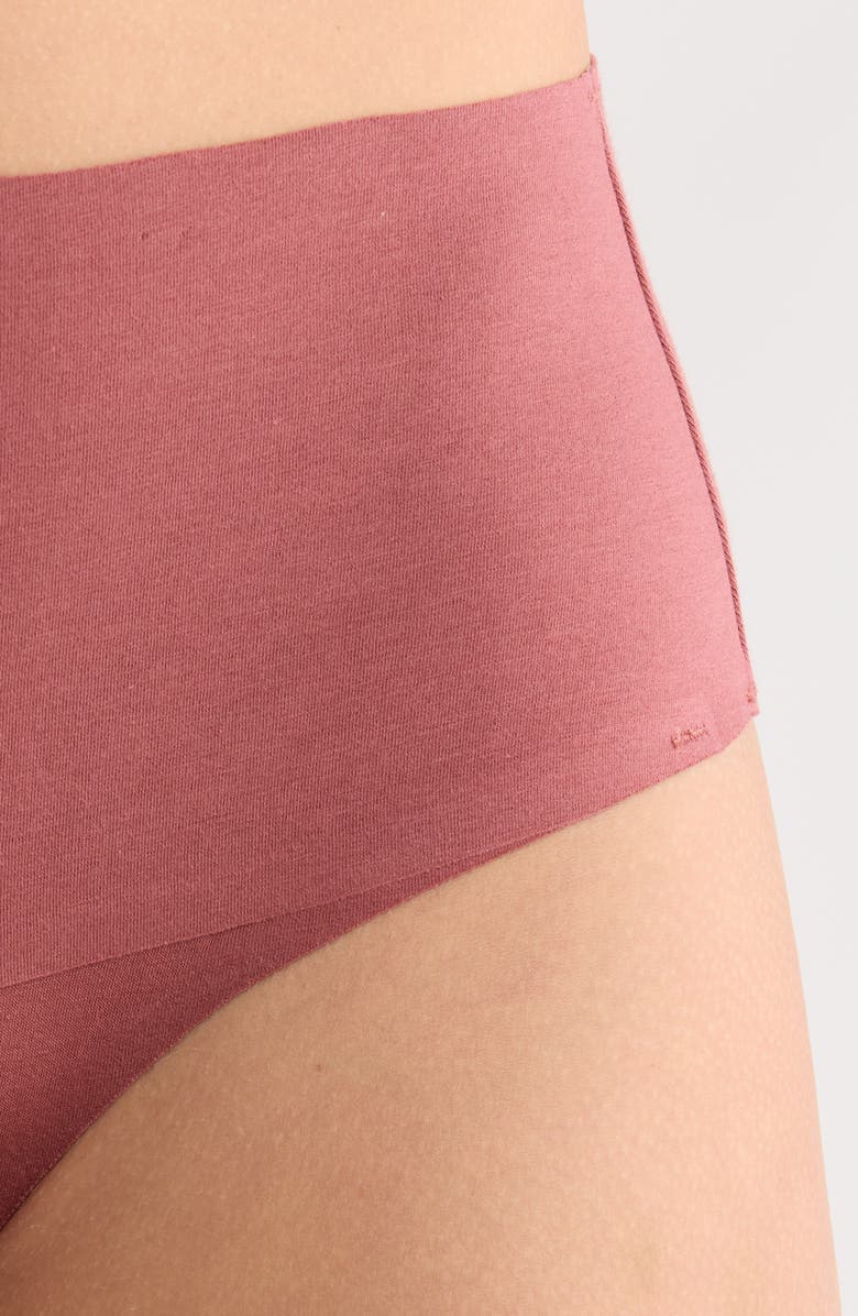 SPANX<sup>®</sup> SPANXsupersmooth<sup>™</sup> Undie-tectable<sup>®</sup> Stretch Cotton Tanga, Alternate, color, Rose Smoke